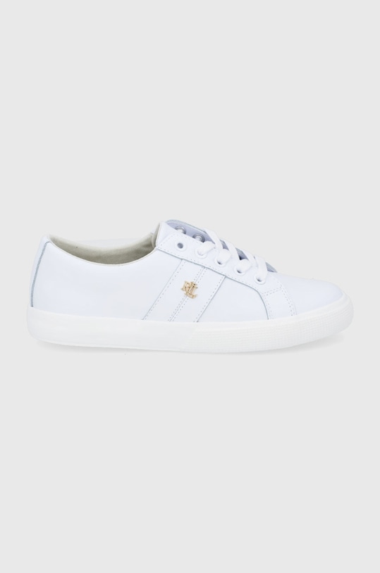 Lauren Ralph Lauren Buty skórzane Janson II płaska biały 802830937006