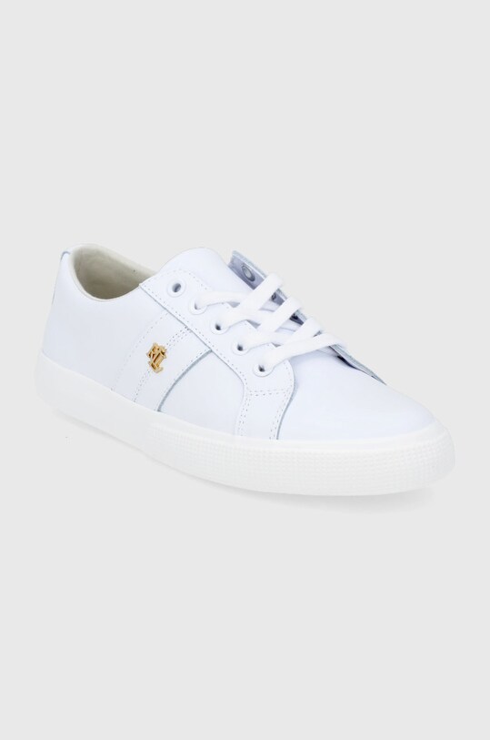 Lauren Ralph Lauren ghete de piele Janson II 802830937006 alb AA00