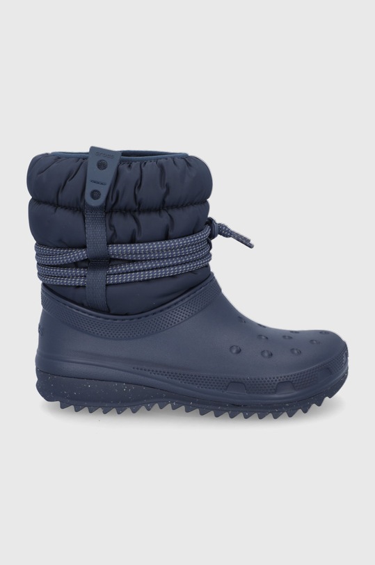 Snehule Crocs Classic Neo Puff Luxe Boot textilný tmavomodrá PUFF.LUXE.BOOT.W.207312