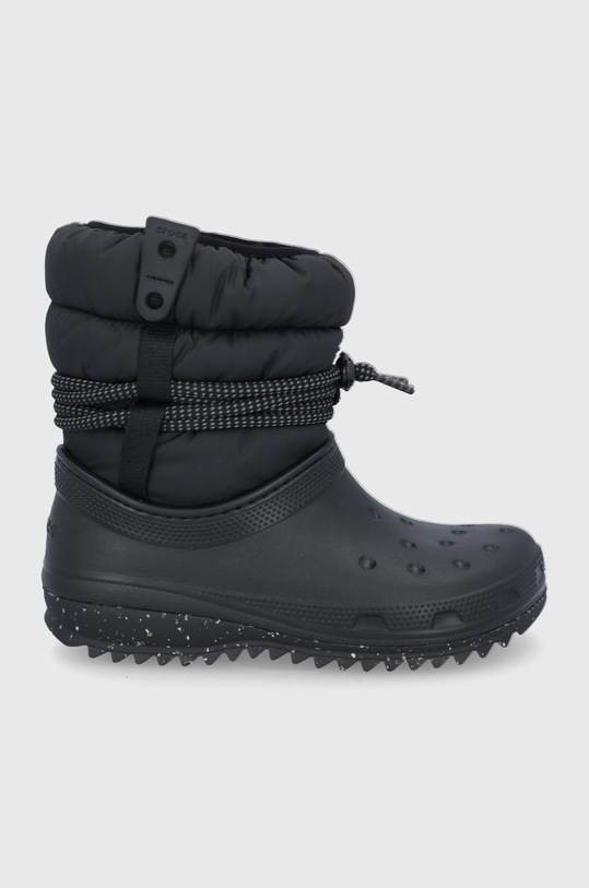 Sněhule Crocs textilní černá PUFF.LUXE.BOOT.W.207312