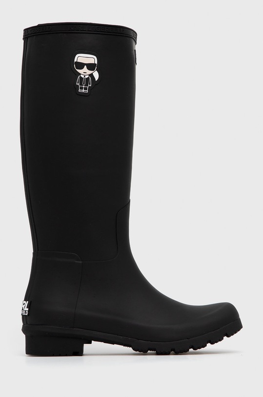 Holínky Karl Lagerfeld KALOSH IKONIC černá KL47090.V00