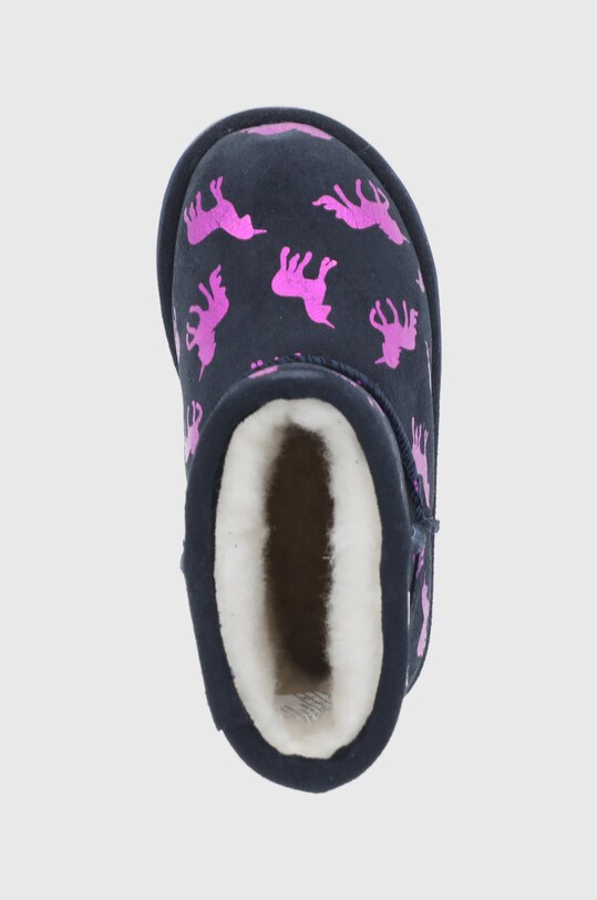 Emu Australia cizme de zapada din piele intoarsa Rainbow Unicorn Brumby bleumarin K12373.Midnight