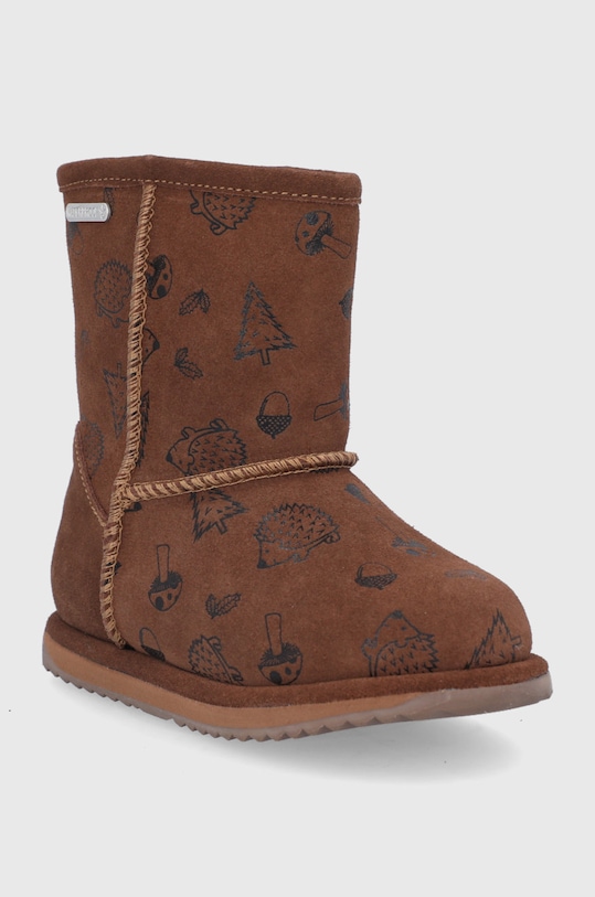 Μπότες χιονιού σουέτ για παιδιά Emu Australia Woodland Brumby K12607.Oak καφέ AW21