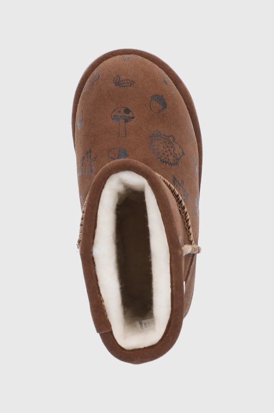 Μπότες χιονιού σουέτ για παιδιά Emu Australia Woodland Brumby καφέ K12607.Oak