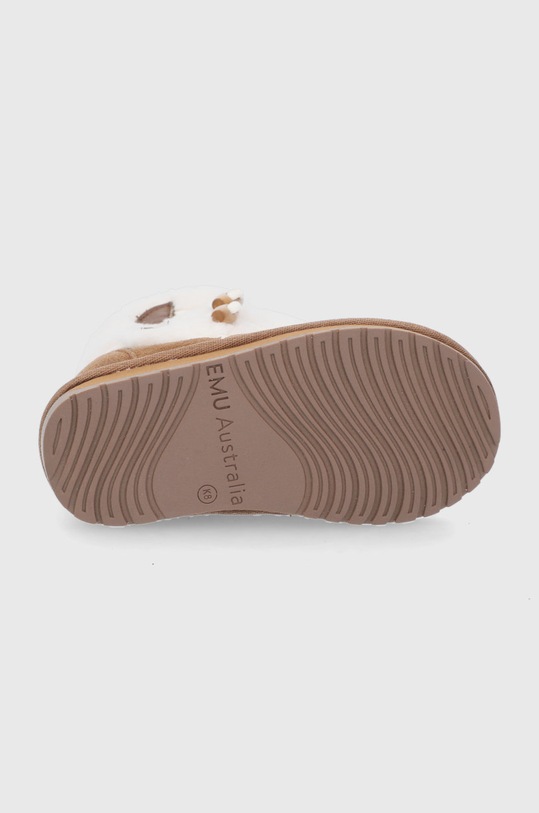 Μπότες χιονιού σουέτ για παιδιά Emu Australia Burnet K12617.Chestnut καφέ