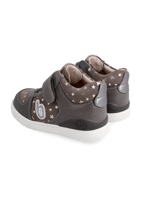 Dziewczynka Biomecanics Półbuty skórzane dziecięce 211202.24.27 szary