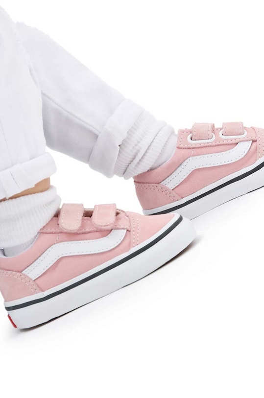 Dětské tenisky Vans semišová kůže růžová VN000D3Y9AL1