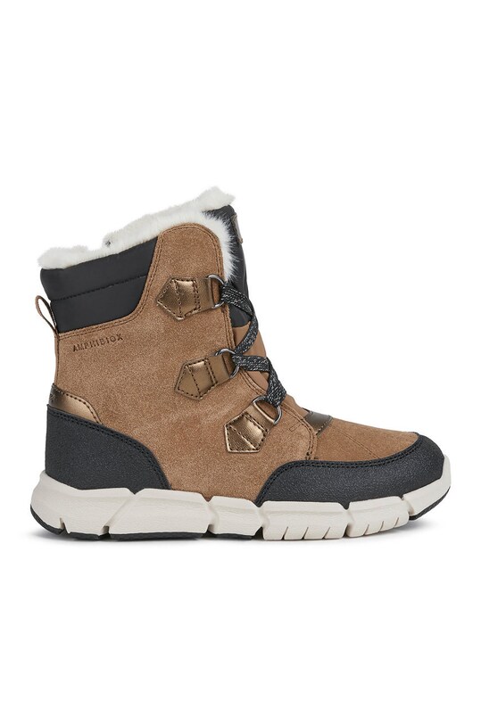 Geox Buty skórzane dziecięce skóra zamszowa brązowy J16APA.022FU.FLEX.36.39