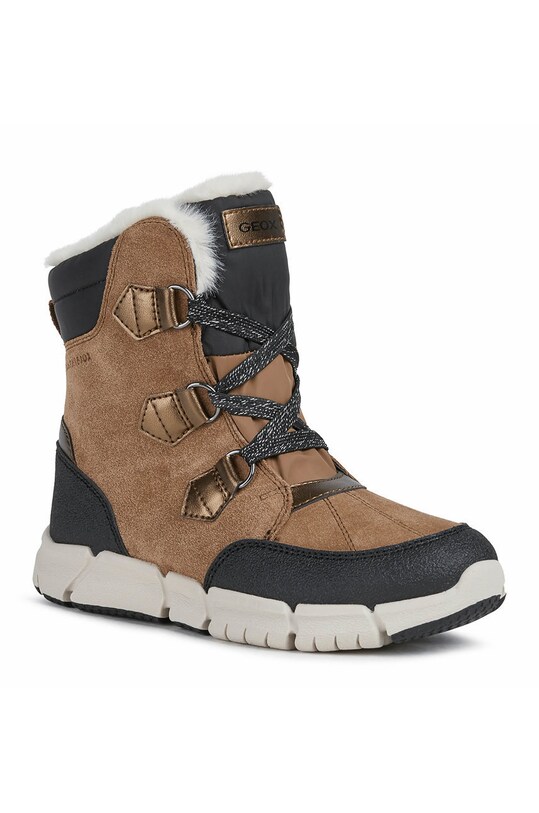 Geox Buty skórzane dziecięce J16APA.022FU.FLEX.36.39 brązowy AW21