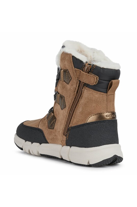 DÍVKA Dětské kožené boty Geox J16APA.022FU.FLEX.36.39 hnědá