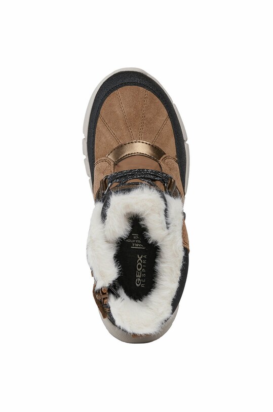 Dětské kožené boty Geox J16APA.022FU.FLEX.36.39 hnědá