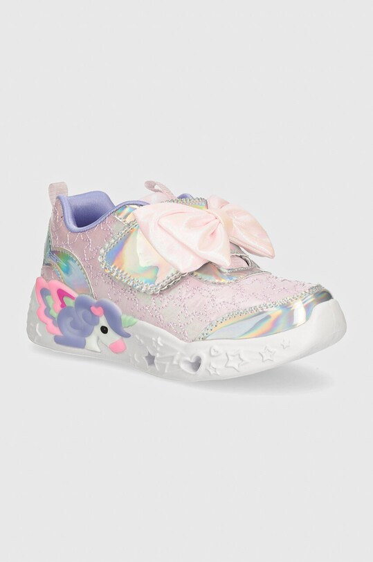 Skechers buty dziecięce syntetyczny różowy 302680N