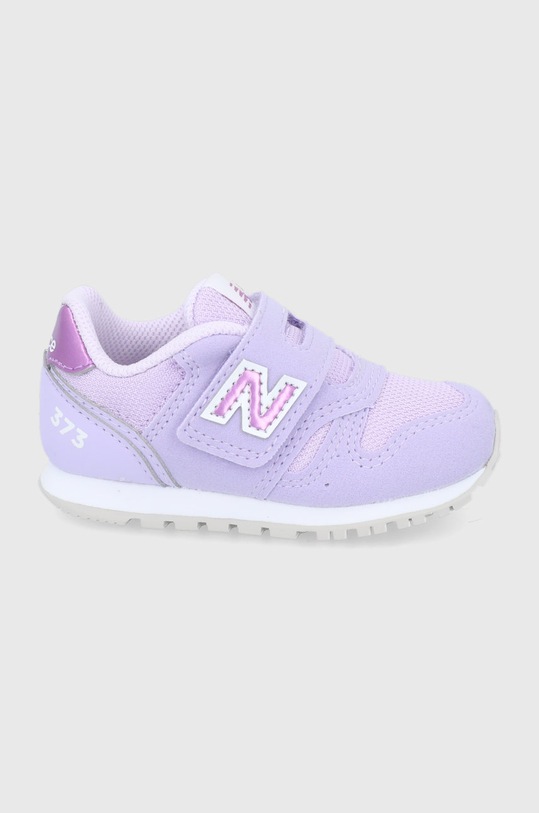 New Balance Buty dziecięce IZ373GL2 imitacja zamszu fioletowy IZ373GL2