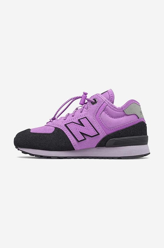 Dziewczynka New Balance sneakersy dziecięce PV574HXG PV574HXG fioletowy