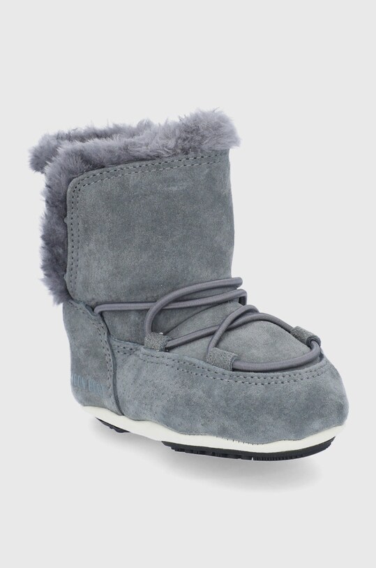 Дитячі замшеві чоботи Moon Boot 34010300.MOON.BOOT.CRIB сірий AW21