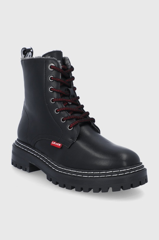 Detské topánky Levi's VBRO0005S.BROOK.FUR.G čierna AW21