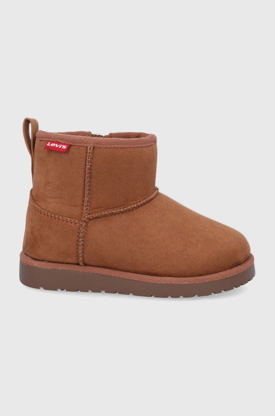 Levi's Śniegowce dziecięce imitacja zamszu brązowy VWAV0010S.NEW.WAVE