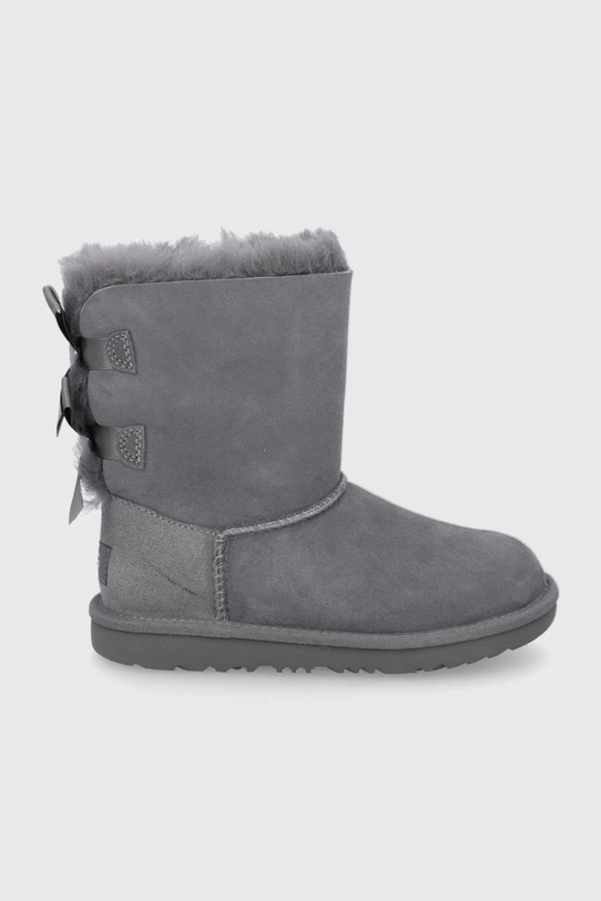 Dětské semišové sněhule UGG Bailey Bow II semišová kůže šedá 1017394K.GREY