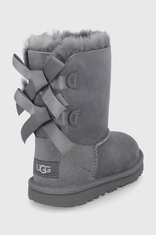 Dziewczynka UGG Śniegowce zamszowe dziecięce K BAILEY BOW II 1017394K.GREY szary