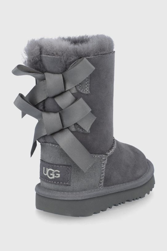 Dziewczynka UGG Śniegowce zamszowe dziecięce T BAILEY BOW II 1017394T.GREY szary