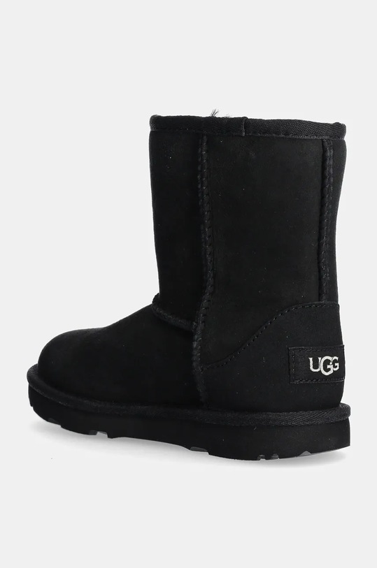 Chłopiec UGG Śniegowce zamszowe dziecięce T CLASSIC II 1017703T.BLK czarny