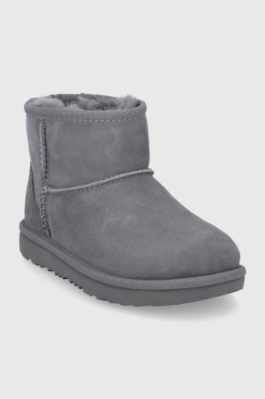 Dječje čizme za snijeg od brušene kože UGG 1017715K.GREY siva AW21