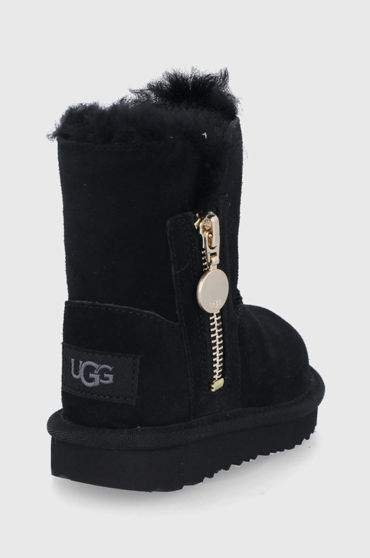 DÍVKA Dětské semišové sněhule UGG Bailey Zip Short 1123613T.BLK černá