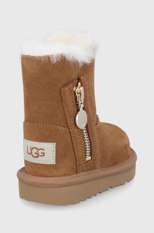 DÍVKA Dětské semišové sněhule UGG Bailey Zip Short 1123613T.CHE hnědá