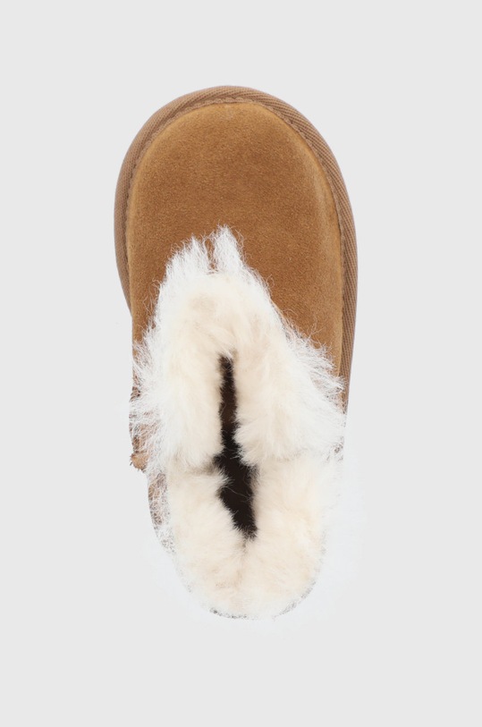Dětské semišové sněhule UGG Bailey Zip Short hnědá 1123613T.CHE