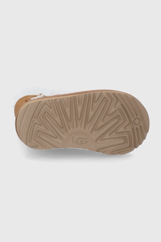 Dětské semišové sněhule UGG Bailey Zip Short 1123613T.CHE hnědá