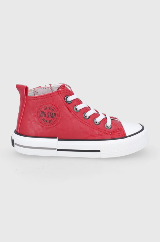 Big Star Trampki dziecięce imitacja skóry licowej czerwony II374005