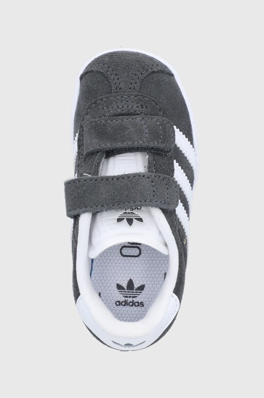 Дитячі замшеві кросівки adidas Originals сірий CQ3140