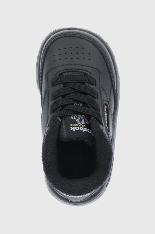 Detské kožené topánky Reebok Classic Club C FZ2096 čierna FZ2096