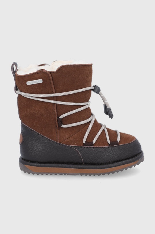 Emu Australia Cizme de zapada din piele întoarsă Blackburn izolat maro K12603.Oak