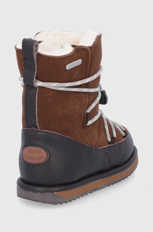 Băieți Emu Australia Cizme de zapada din piele întoarsă Blackburn K12603.Oak maro
