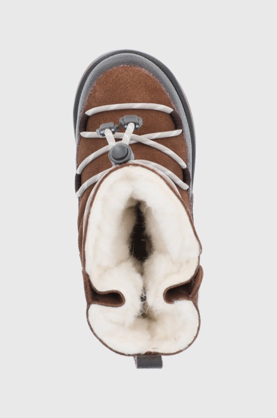 Emu Australia Cizme de zapada din piele întoarsă Blackburn maro K12603.Oak