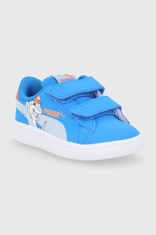 Puma Buty dziecięce Smash v2 Lil Puma V Inf 380905 380905 niebieski AW21