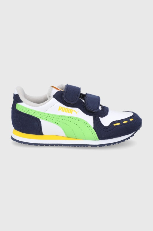 Puma Buty dziecięce Cabana Racer SL V PS 360732.K imitacja skóry licowej biały 360732.K