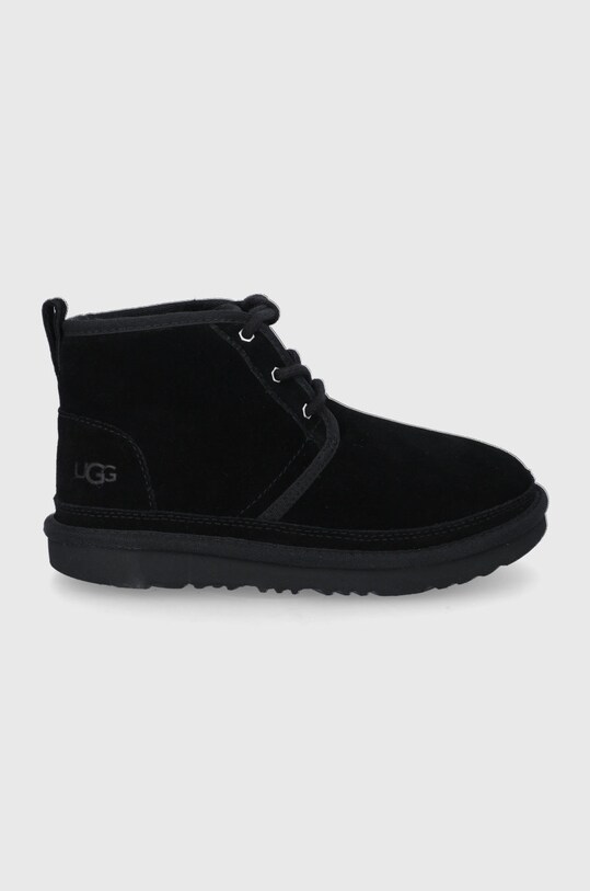 UGG Śniegowce zamszowe dziecięce K NEUMEL II ocieplane czarny 1017320K.BLK