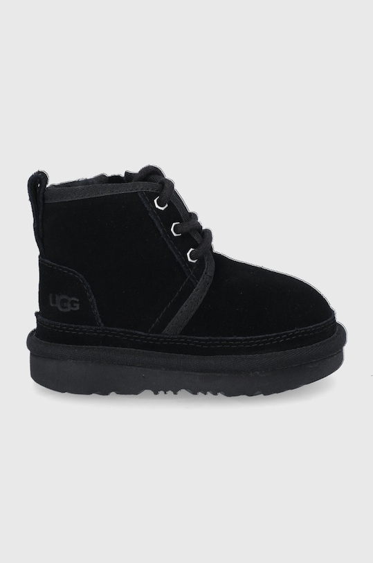 Detské semišové snehule UGG zateplené čierna 1017320T.BLK