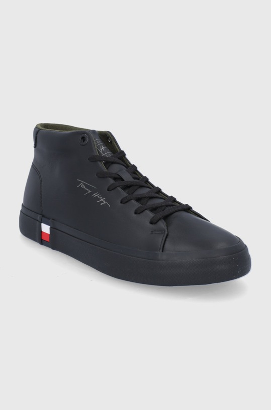 Tommy Hilfiger Buty skórzane FM0FM03740 czarny AW21