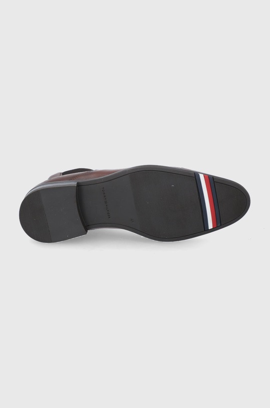 Kožené kotníkové boty Tommy Hilfiger FM0FM03770 hnědá