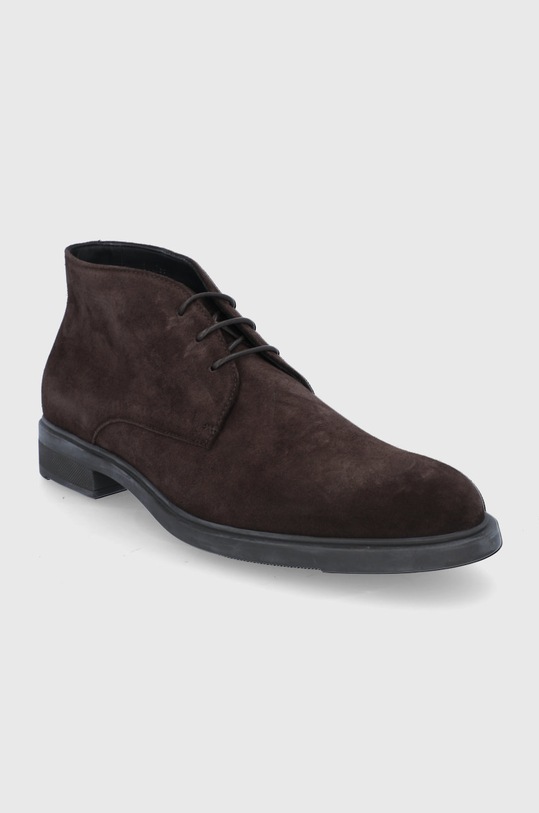 BOSS Buty zamszowe 50439907.202 50439907.202 brązowy AW21