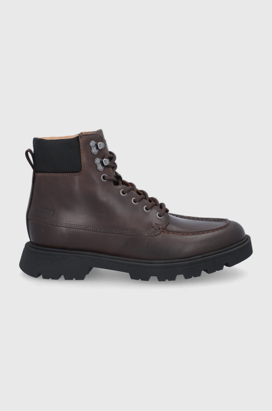 BOSS Buty skórzane 50460001.201 skóra licowa brązowy 50460001.201