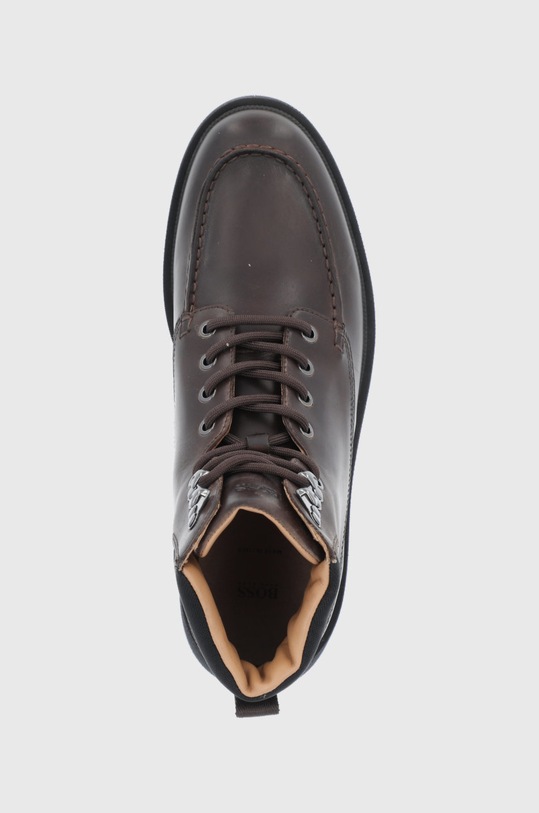 BOSS Buty skórzane 50460001.201 brązowy 50460001.201