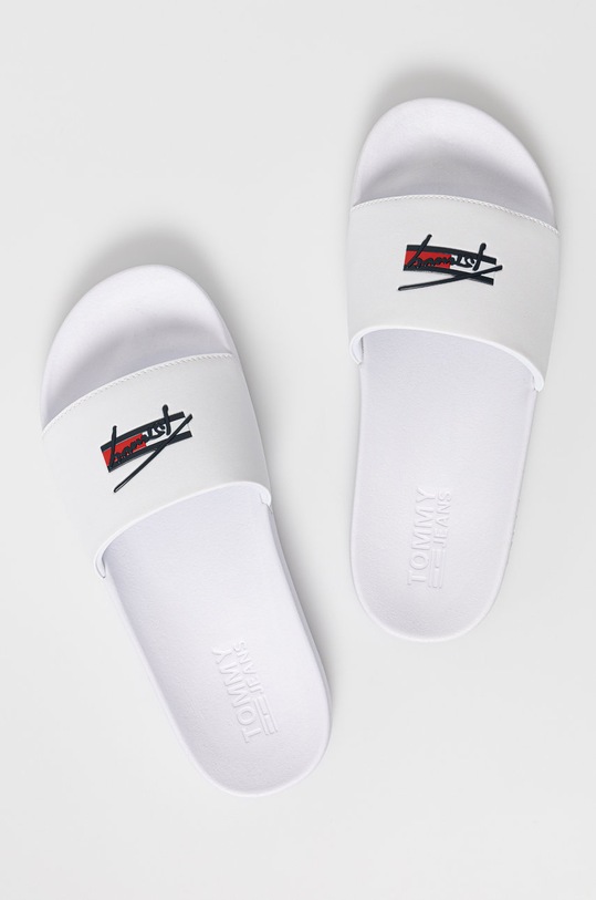 Tommy Jeans Klapki EM0EM00729YBR EM0EM00729YBR biały AW21