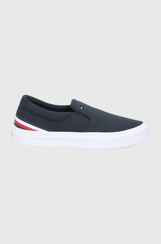 Tenisky Tommy Hilfiger slip on tmavomodrá FM0FM03613DW5