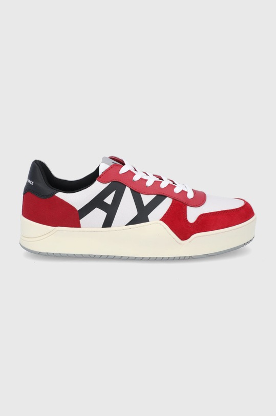 Обувки Armani Exchange велур бял XUX115.XV520.K617
