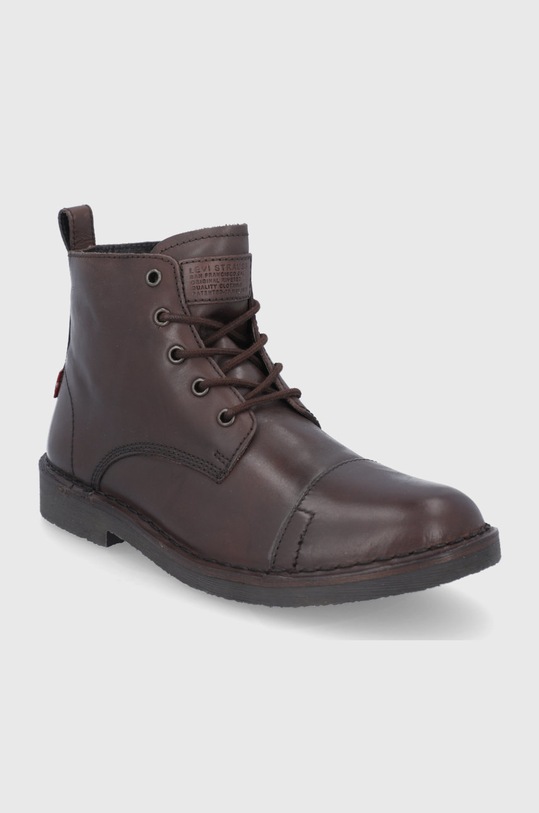 Členkové topánky Levi's D5355.0002 hnedá AW21