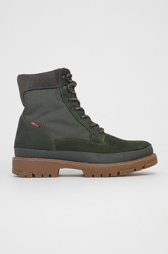 Levi's Trapery skóra zamszowa zielony D5369.0004